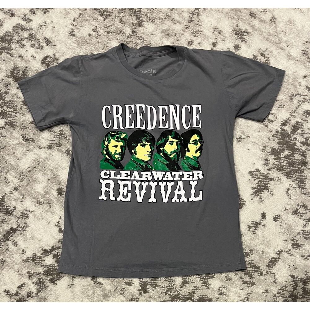 Creedence Clearwater Revival Graphic T-Shirt GRAY Men's Sz S